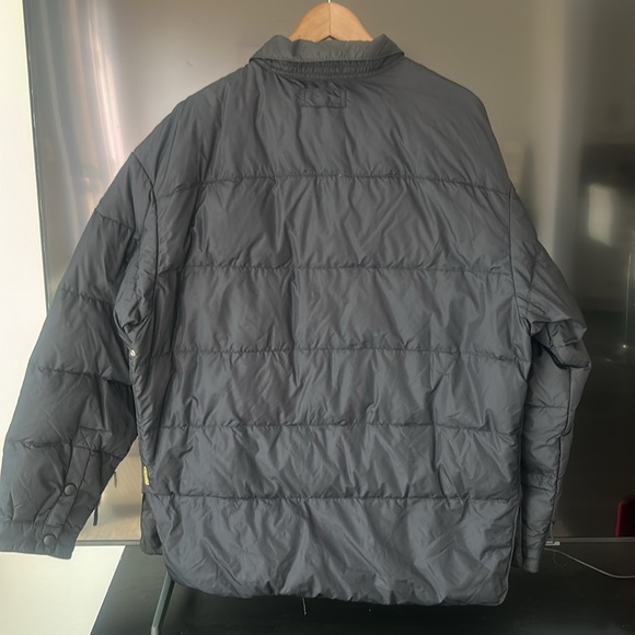 Vintage Armani Jeans by Giorgio Armani Puffer Jacket Collared Black Men's Sz 40 - Picture 11 of 17